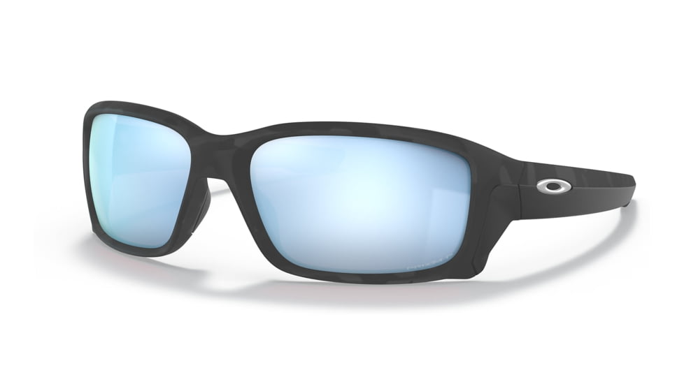 Oakley OO9331 Straightlink Sungasses - Mens, Matt Black Camo Frame, Prizm Deep Water Polarized Lens, 58, OO9331-933129-58