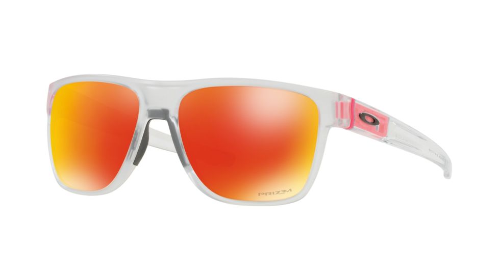 Oakley OO9360 Sunglasses 936020-58 - Matte Clear Frame, Prizm Ruby Lenses