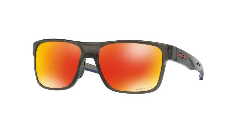 Oakley OO9361 Sunglasses 936112-57 - Grey Smoke Frame, Prizm Ruby Lenses