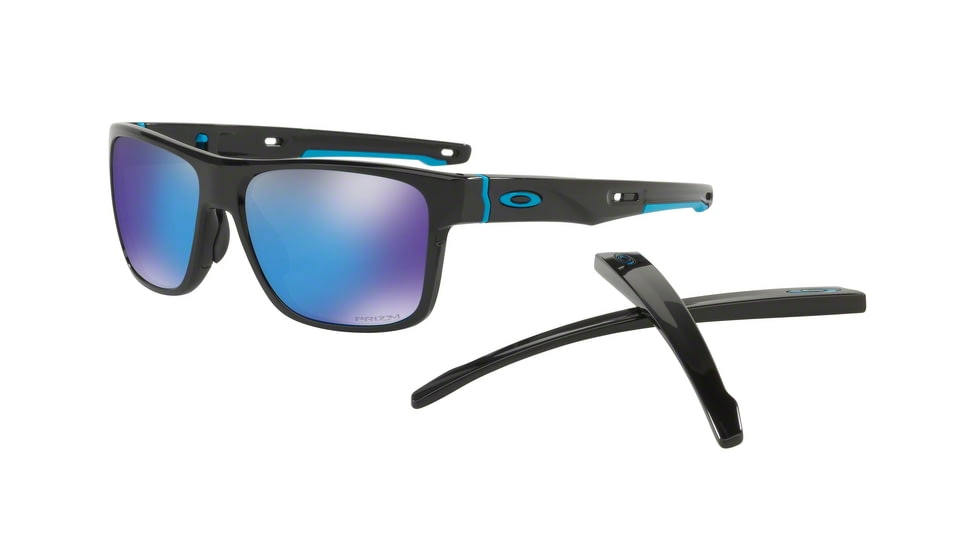 Oakley OO9361 Sunglasses 936113-57 - Polished Black Frame, Prizm Sapphire Lenses