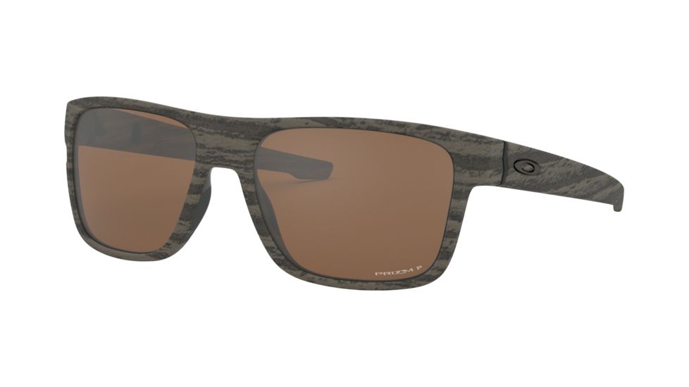 Oakley OO9361 Sunglasses 936127-57 - Woodgrain Frame, Prizm Tungsten Polarized Lenses