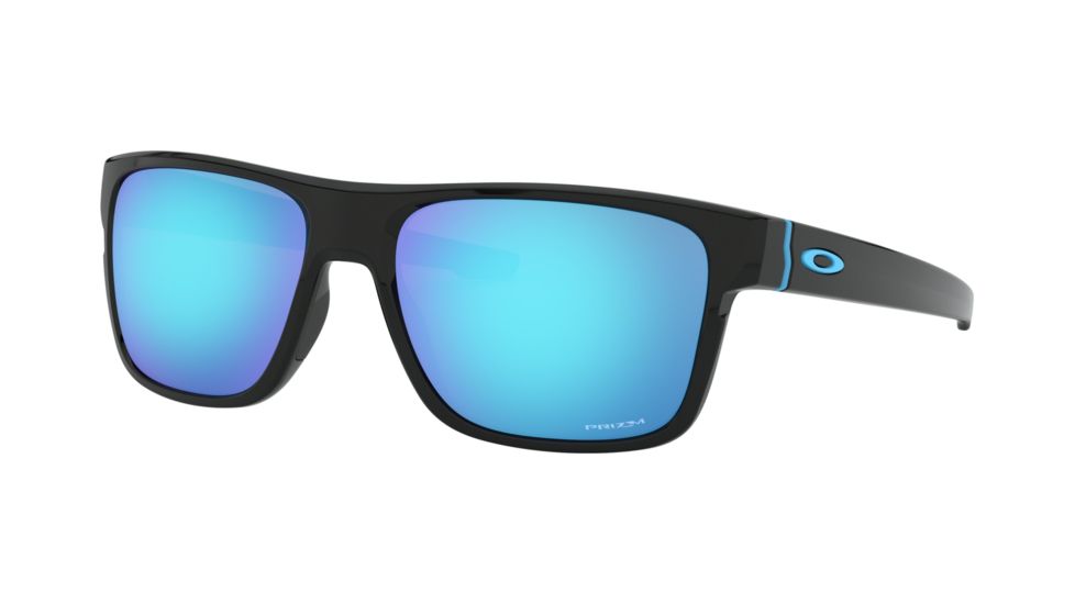 Oakley OO9361 Sunglasses 936129-57 - Polished Black Frame, Prizm Sapphire Lenses