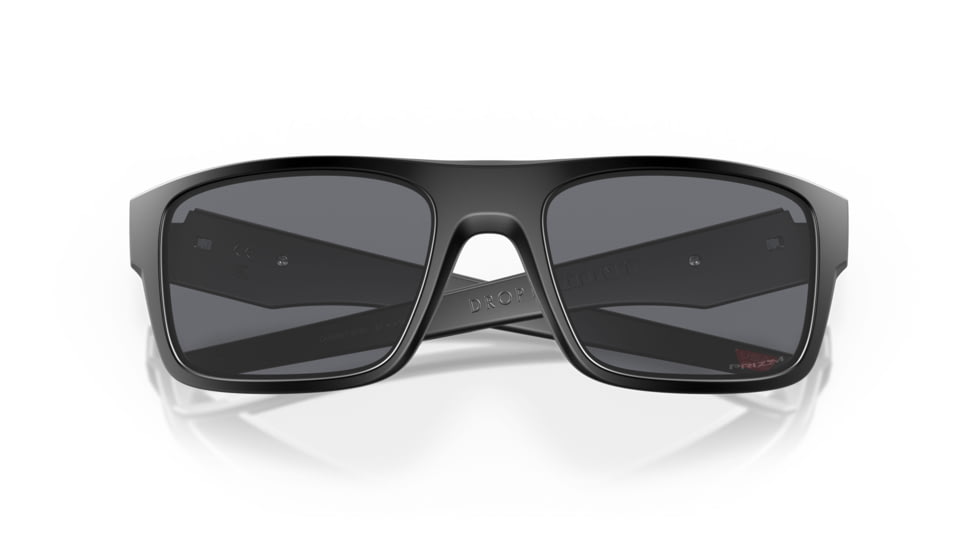 Oakley OO9367 Drop Point Sunglasses, Matte Black Frame, Grey Lenses, 936701-60