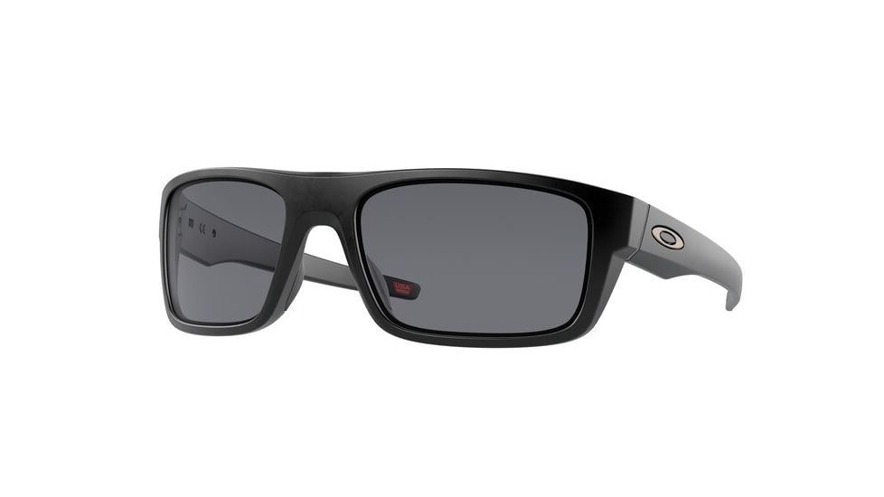 Oakley OO9367 Drop Point Sunglasses, Matte Black Frame, Grey Lenses, 936701-60