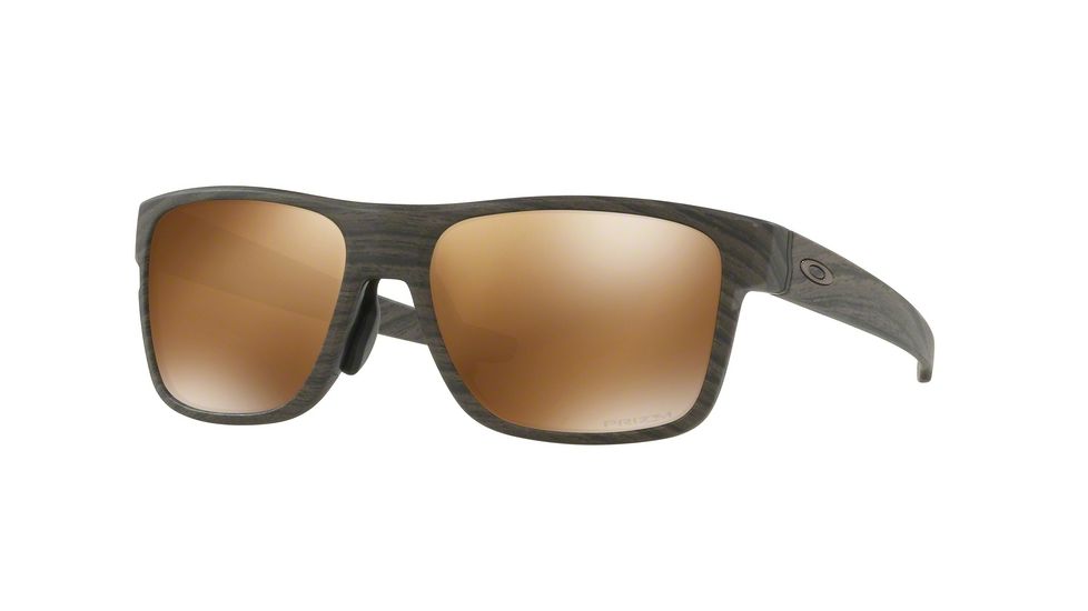 Oakley CROSSRANGE A OO9371 Single Vision Prescription Sunglasses OO9371-937106-57 - Lens Diameter 57 mm, Frame Color Woodgrain