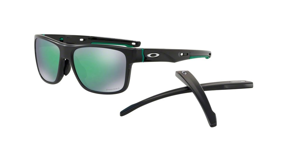 Oakley CROSSRANGE A OO9371 Single Vision Prescription Sunglasses OO9371-937107-57 - Lens Diameter 57 mm, Frame Color Matte Black Ink