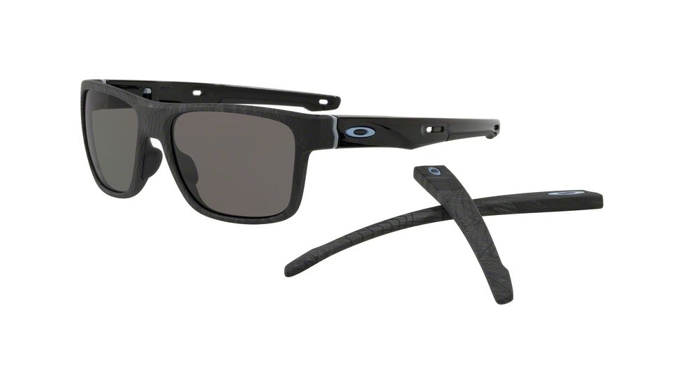 Oakley CROSSRANGE A OO9371 Single Vision Prescription Sunglasses OO9371-937109-57 - Lens Diameter 57 mm, Frame Color Aero Grid Grey