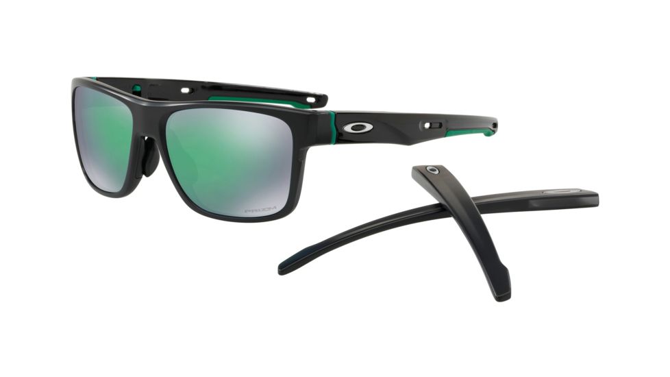 Oakley OO9371 Sunglasses 937114-57 - Matte Black Ink Frame, Prizm Jade Lenses