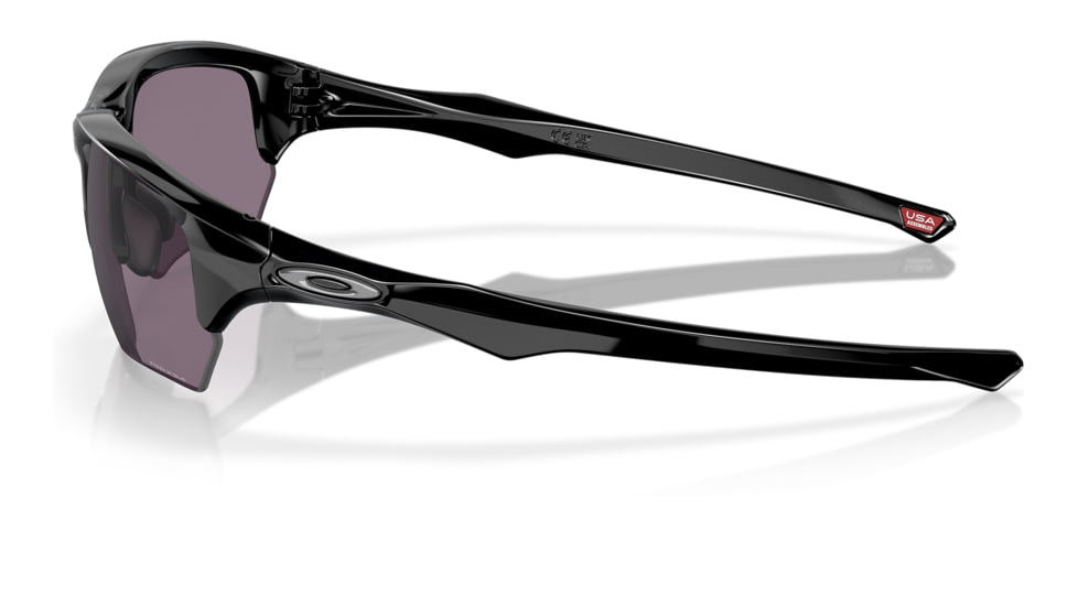Oakley OO9372 Flak Beta A Sunglasses - Mens, Polished Black Frame, Prizm Grey Lens, Asian Fit, 65, OO9372-937213-65