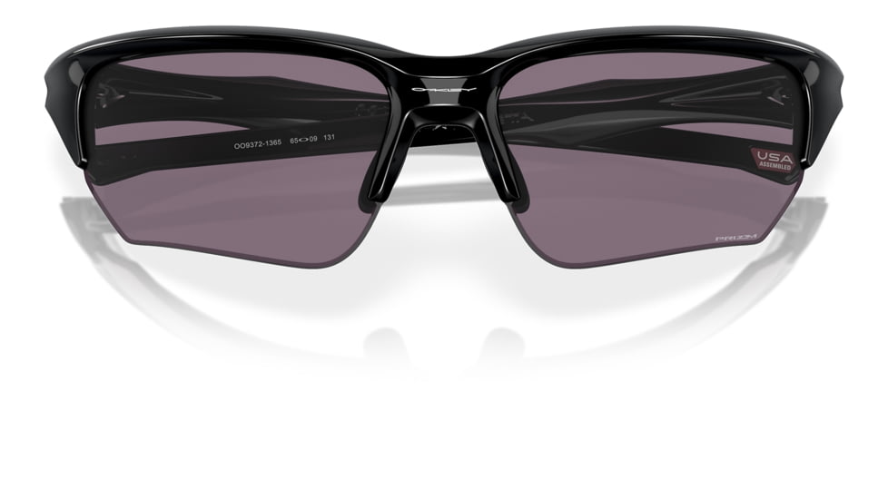 Oakley OO9372 Flak Beta A Sunglasses - Mens, Polished Black Frame, Prizm Grey Lens, Asian Fit, 65, OO9372-937213-65