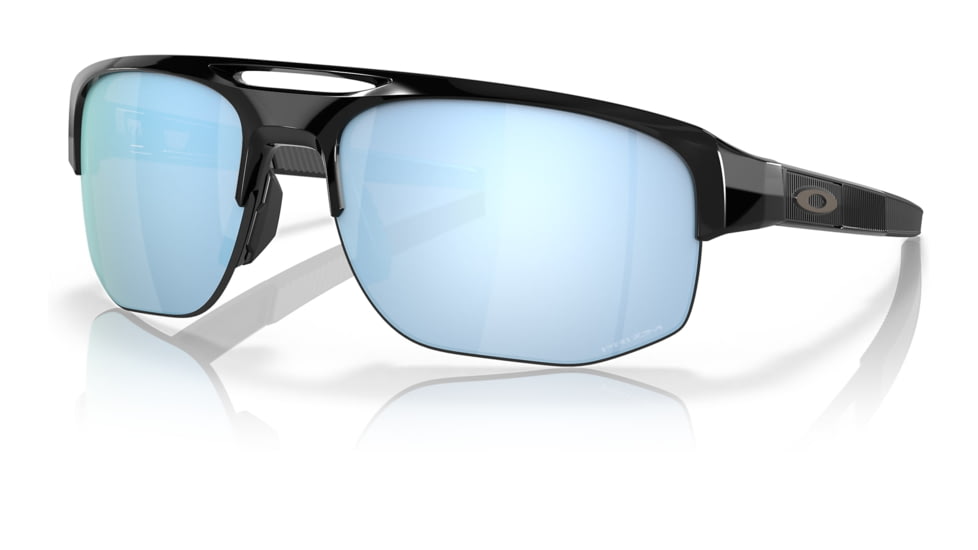 Oakley OO9424 Mercenary Sunglasses - Mens, Polished Black Frame, Prizm Deep Water Polarized Lens, 70, OO9424-942420-70