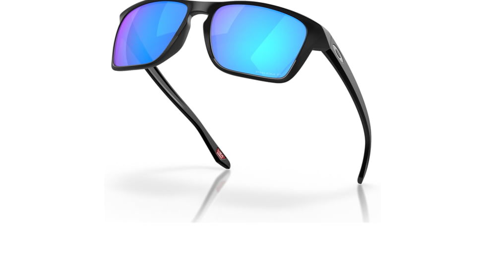 Oakley OO9448 Sylas Sunglasses - Mens, Matte Black Frame, Prizm Sapphire Irid Polarized Lens, 57, OO9448-944812-57