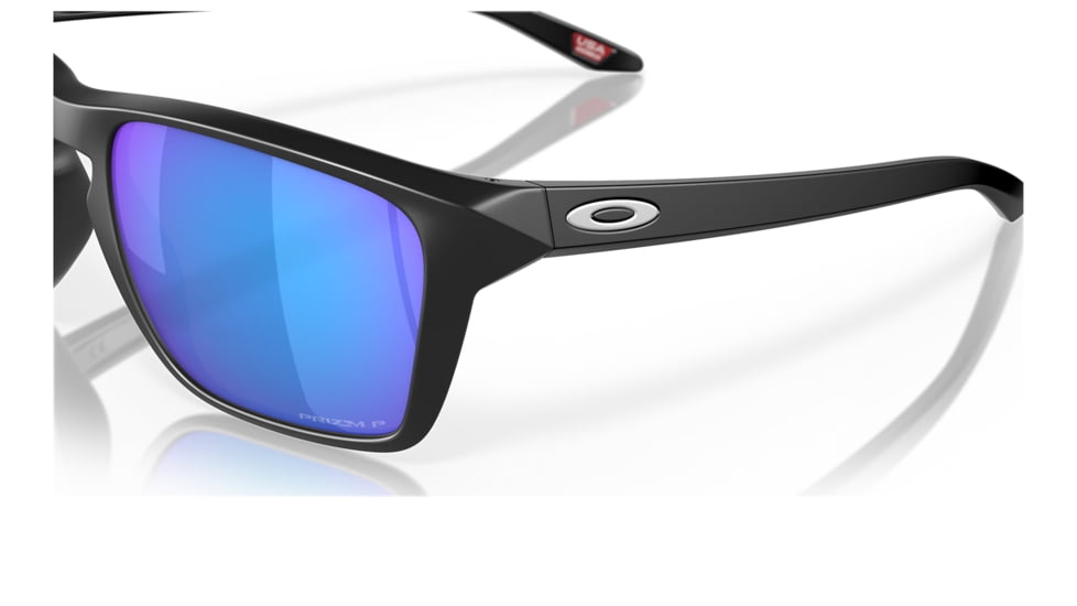 Oakley OO9448 Sylas Sunglasses - Men's, Matte Black Frame, Prizm Sapphire Irid Polarized Lens, 57, OO9448-944812-57