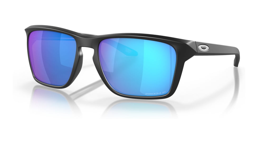 Oakley OO9448 Sylas Sunglasses - Mens, Matte Black Frame, Prizm Sapphire Irid Polarized Lens, 57, OO9448-944812-57