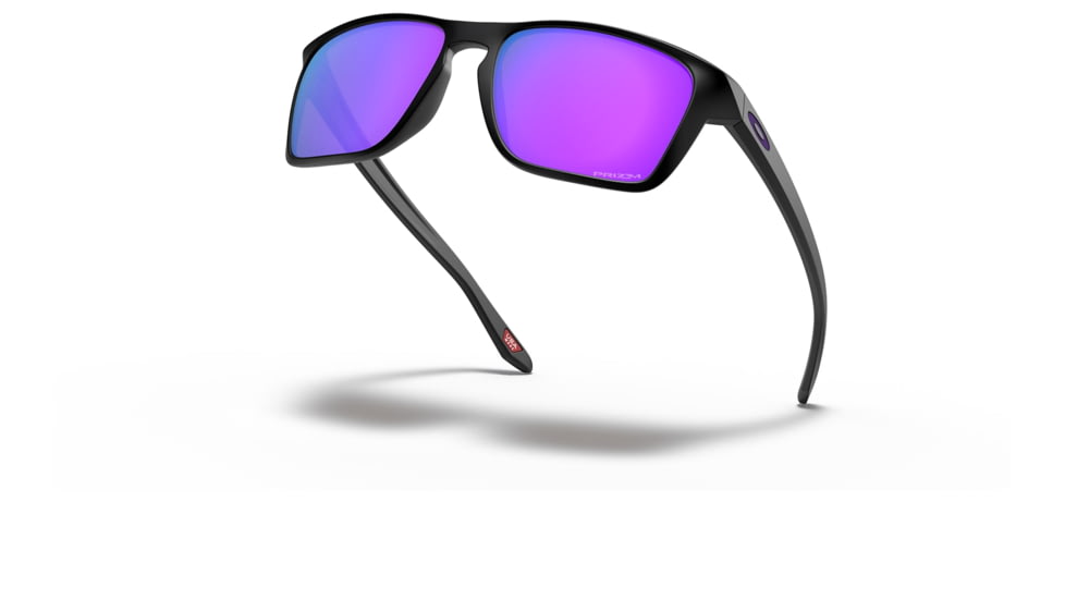Oakley OO9448 Sylas Sunglasses - Mens, Matte Black Frame, Prizm Violet Lens, 57, OO9448-944810-57
