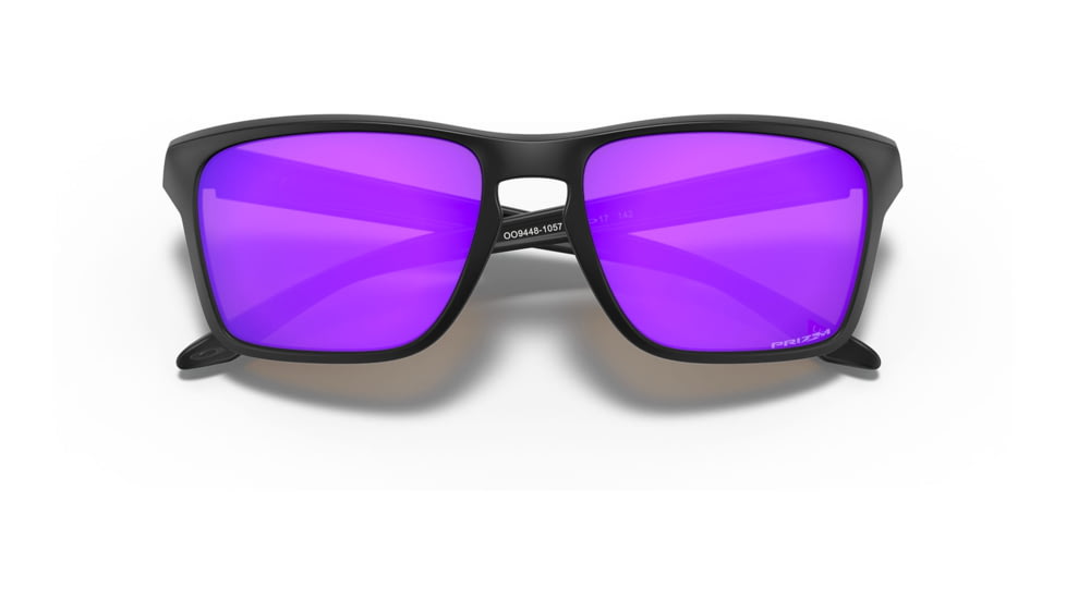 Oakley OO9448 Sylas Sunglasses - Mens, Matte Black Frame, Prizm Violet Lens, 57, OO9448-944810-57