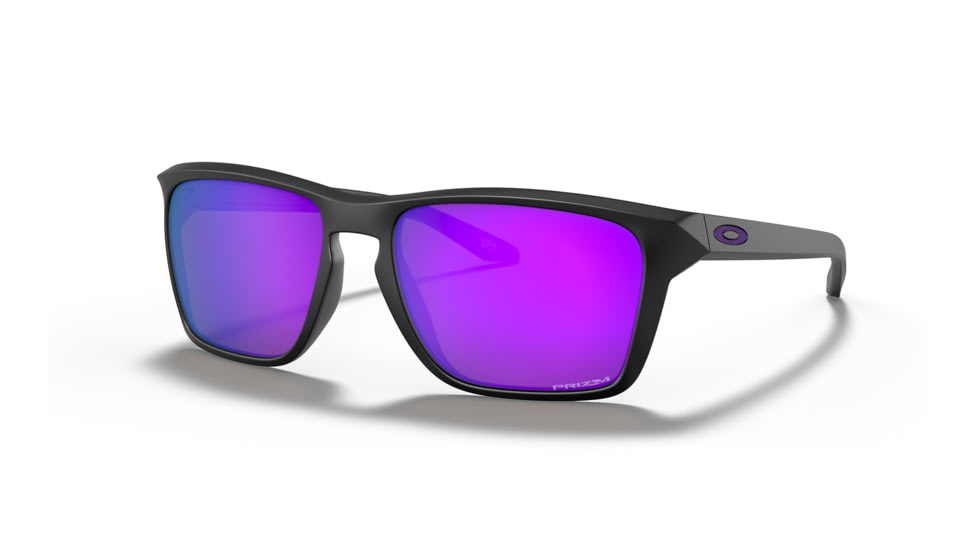 Oakley OO9448 Sylas Sunglasses - Mens, Matte Black Frame, Prizm Violet Lens, 57, OO9448-944810-57