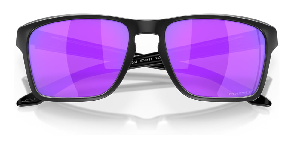 Oakley OO9448 Sylas Sunglasses - Mens, Matte Black Frame, Prizm Violet Polarized Lens, 57, OO9448-944813-57