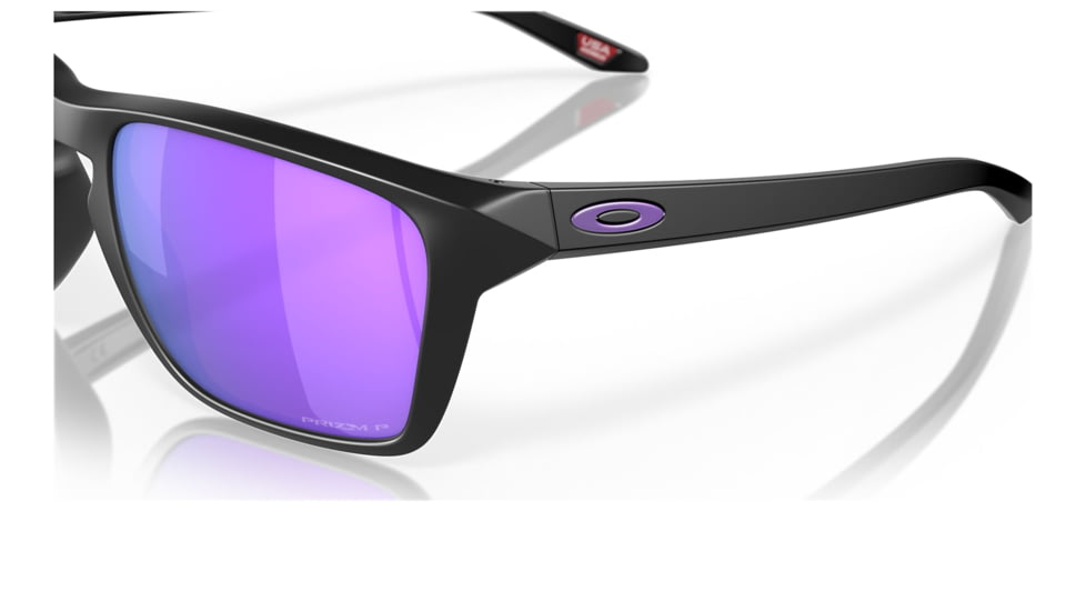 Oakley OO9448 Sylas Sunglasses - Mens, Matte Black Frame, Prizm Violet Polarized Lens, 57, OO9448-944813-57