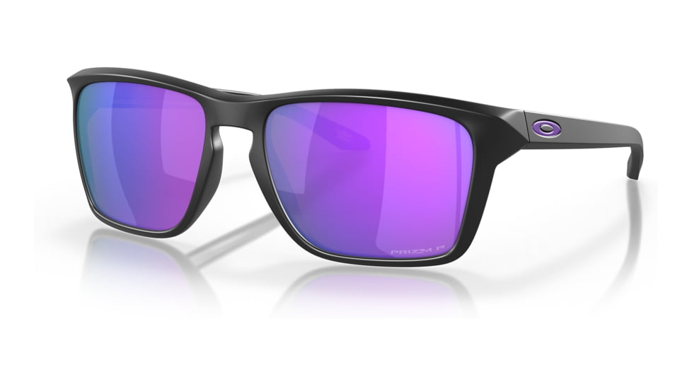 Oakley OO9448 Sylas Sunglasses - Mens, Matte Black Frame, Prizm Violet Polarized Lens, 57, OO9448-944813-57