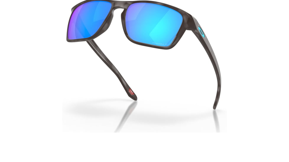 Oakley OO9448 Sylas Sunglasses - Mens, Matte Black Tortoise Frame, Prizm Sapphire Polarized Lens, 57, OO9448-944828-57