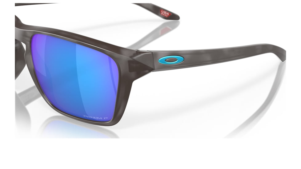 Oakley OO9448 Sylas Sunglasses - Mens, Matte Black Tortoise Frame, Prizm Sapphire Polarized Lens, 57, OO9448-944828-57