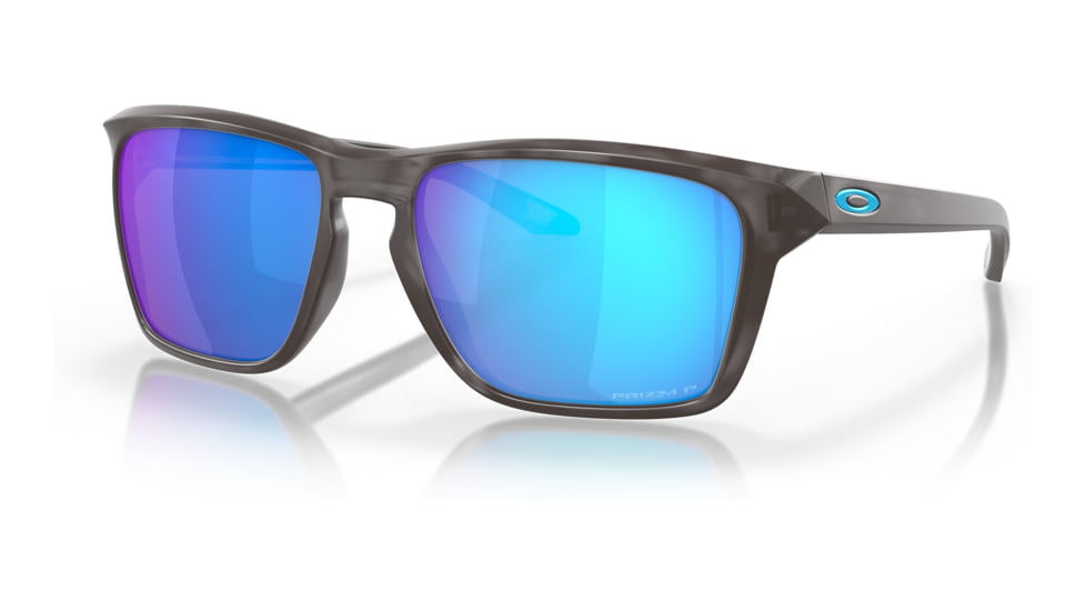 Oakley OO9448 Sylas Sunglasses - Mens, Matte Black Tortoise Frame, Prizm Sapphire Polarized Lens, 57, OO9448-944828-57