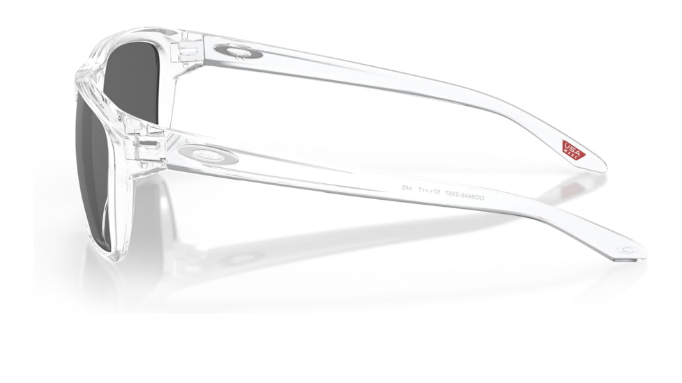 Oakley OO9448 Sylas Sunglasses - Men's, Polished Clear Frame, Prizm Black Lens, 57, OO9448-944829-57