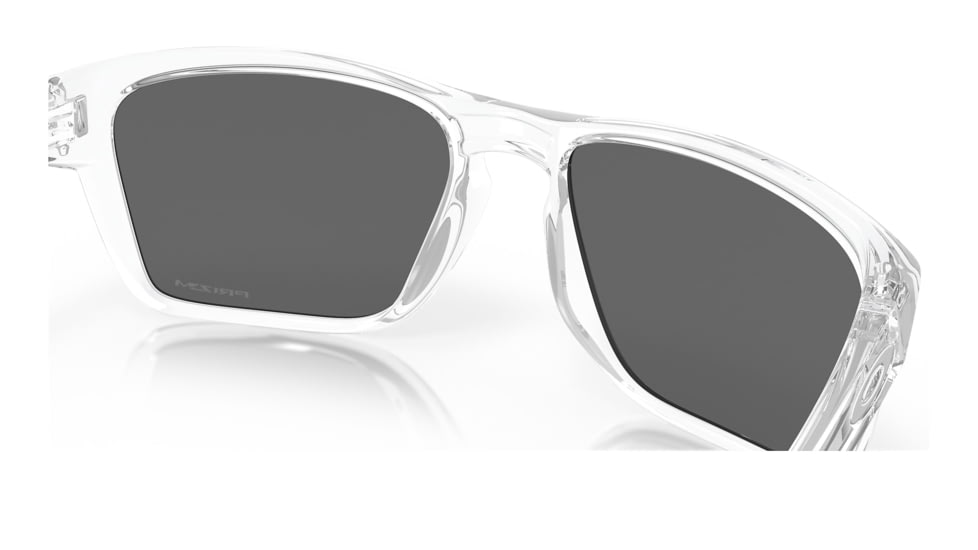 Oakley OO9448 Sylas Sunglasses - Mens, Polished Clear Frame, Prizm Black Lens, 57, OO9448-944829-57
