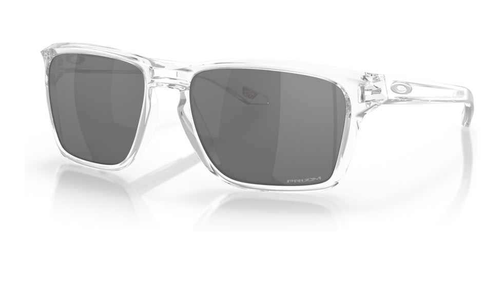 Oakley OO9448 Sylas Sunglasses - Mens, Polished Clear Frame, Prizm Black Lens, 57, OO9448-944829-57