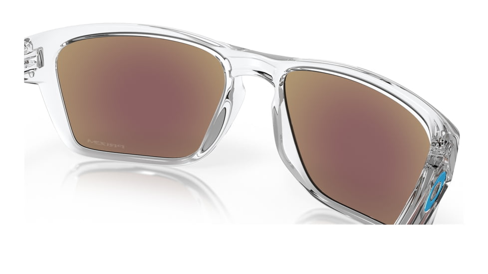 Oakley OO9448 Sylas Sunglasses - Mens, Polished Clear Frame, Prizm Sapphire Lens, 60, OO9448-944804-60
