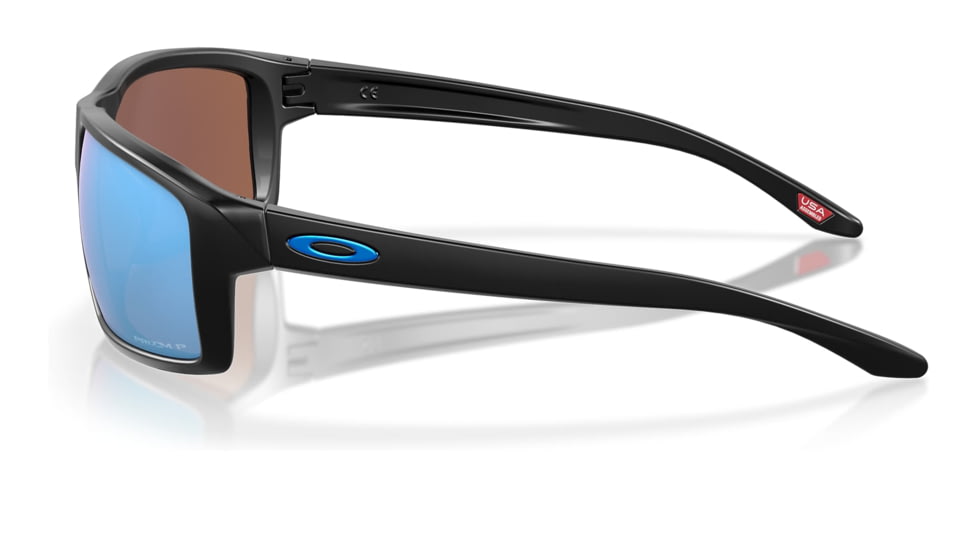 Oakley OO9449 Gibston Sunglasses - Mens, Matte Black Frame, Prizm Deep Water Polarized Lens, 60, OO9449-944916-60