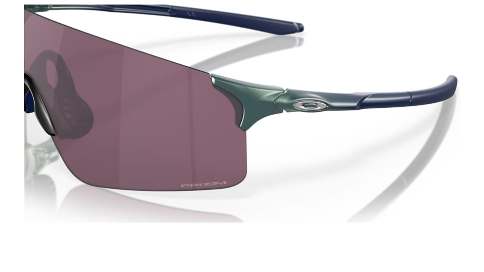 Oakley OO9454 EVZero Blades Sunglasses, Matte Silver/Blue Colorshift Frame, Prizm Road Black Lens, 38, OO9454-945419-38