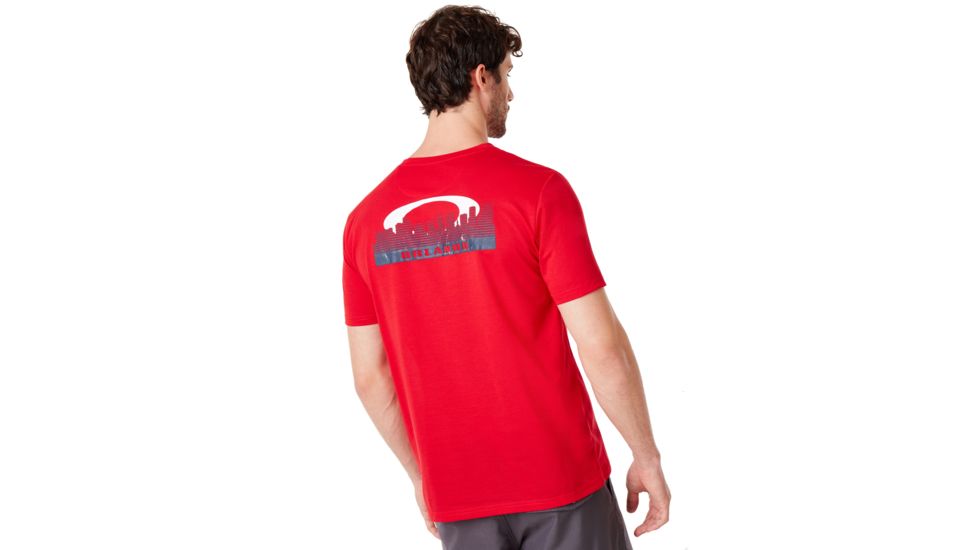 Oakley Orlando Skyline Back Tee - Mens, Chili Red, Large, 457800-4CR-L