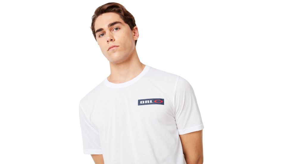 Oakley Orlando Skyline Back Tee - Mens, White, Extra Large, 457800-100-XL