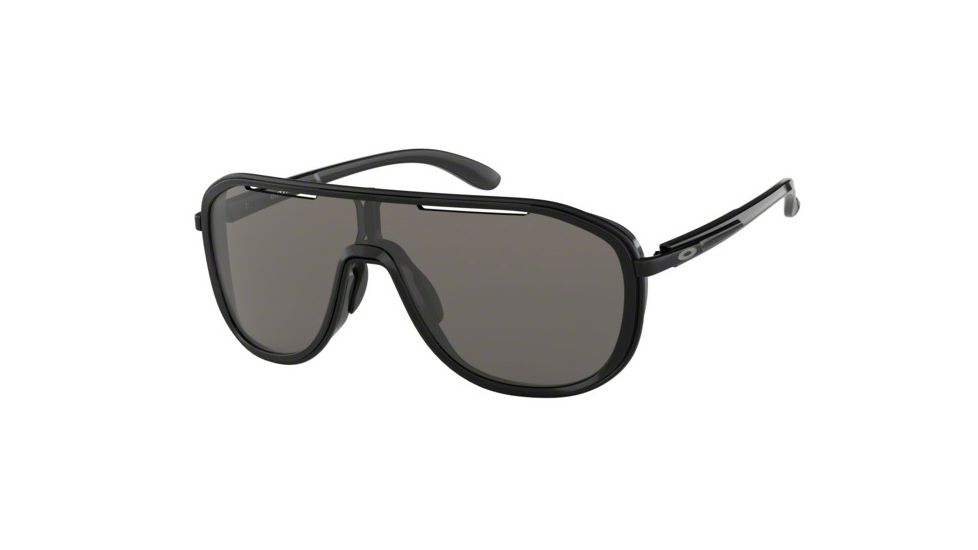 Oakley OUTPACE OO4133 Sunglasses 413301-26 - Black Ink/Polished Ink Frame, Warm Grey Lenses
