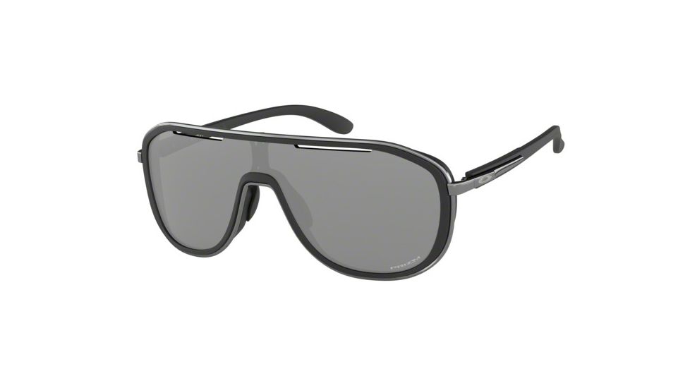 Oakley OUTPACE OO4133 Sunglasses 413302-26 - Soft Touch Black/Black Ice Frame, Prizm Black Lenses