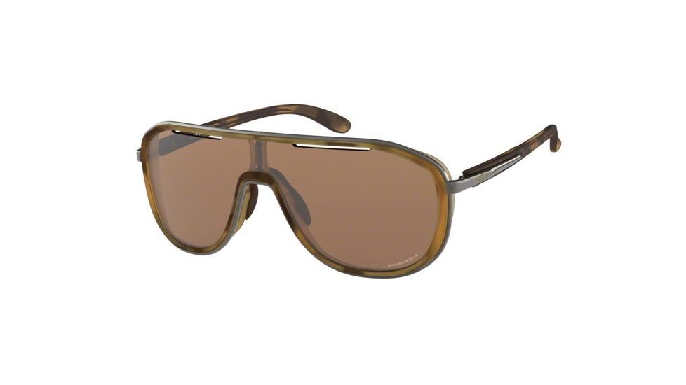 Oakley OUTPACE OO4133 Sunglasses 413304-26 - Matte Brown Tortoise Frame, Prizm Tungsten Lenses