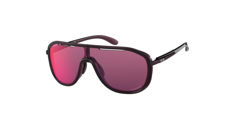 Oakley OUTPACE OO4133 Sunglasses 413305-26 - Crystal Raspberry Frame, Prizm Road Lenses
