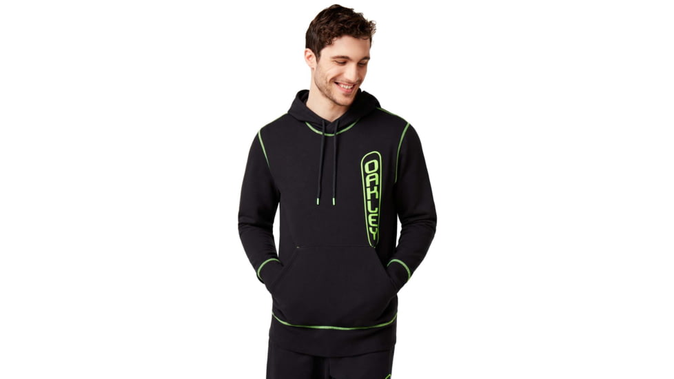 Oakley Overlock Pullover Hoodie - Mens, Blackout, 2XL, 472545-02E-XXL