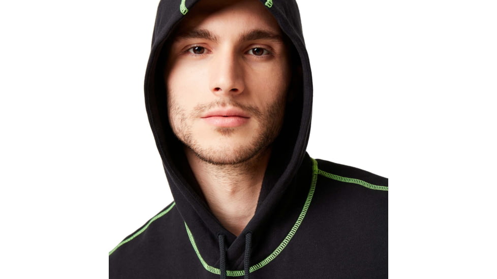 Oakley Overlock Pullover Hoodie - Mens, Blackout, 2XL, 472545-02E-XXL