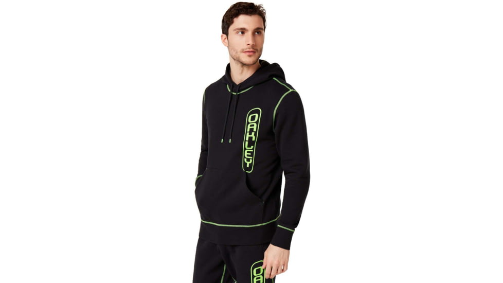 Oakley Overlock Pullover Hoodie - Mens, Blackout, 2XL, 472545-02E-XXL