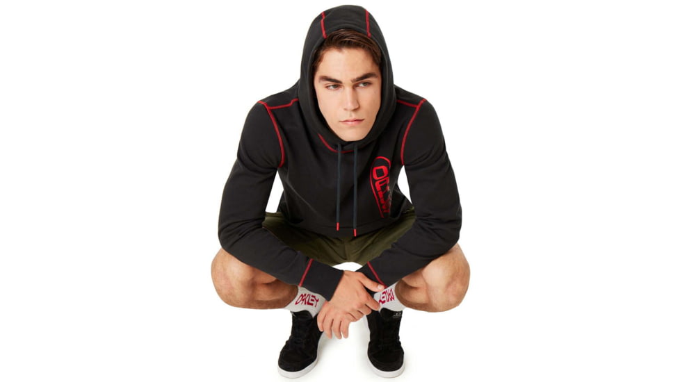 Oakley Overlock Pullover Hoodie - Mens, Dull Onyx, Extra Large, 472545-27C-XL