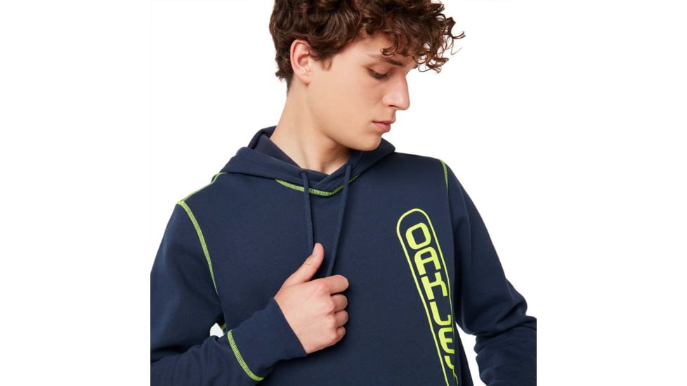 Oakley Overlock Pullover Hoodie - Mens, Foggy Blue, 2XL, 472545-6FB-XXL