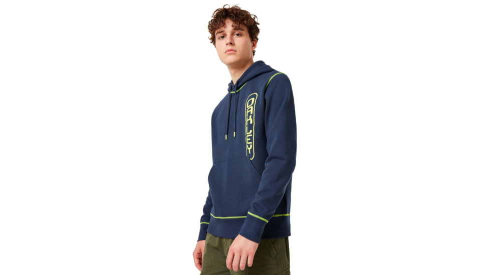 Oakley Overlock Pullover Hoodie - Mens, Foggy Blue, 2XL, 472545-6FB-XXL