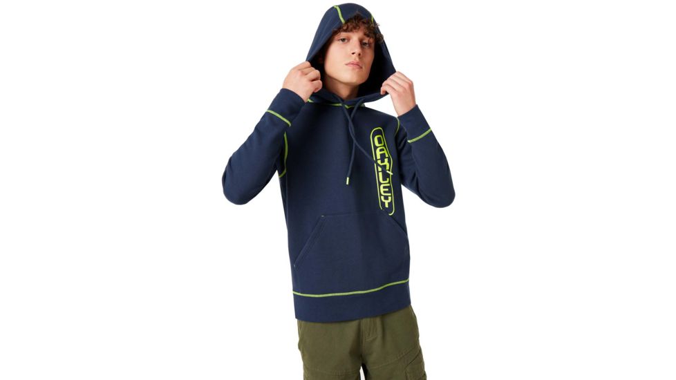 Oakley Overlock Pullover Hoodie - Mens, Foggy Blue, 2XL, 472545-6FB-XXL