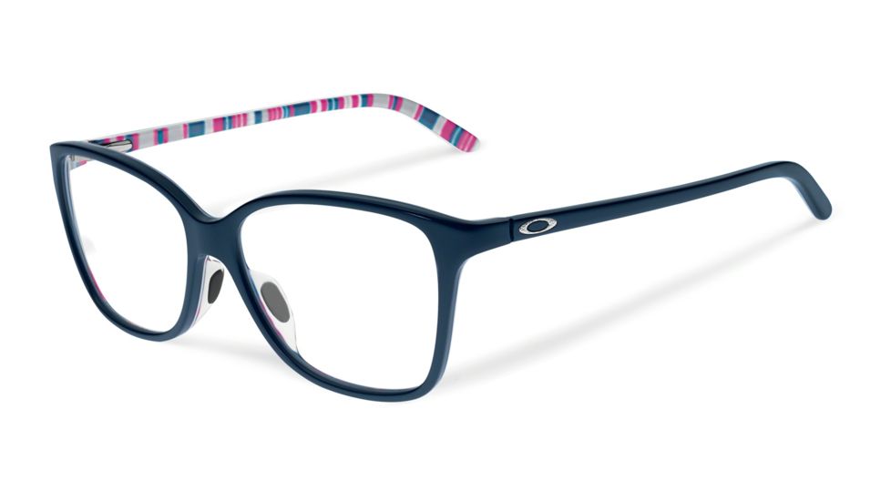 Oakley OX1126-0554 Finesse Eyeglass Frames, Blue/Magenta Stripes Frame