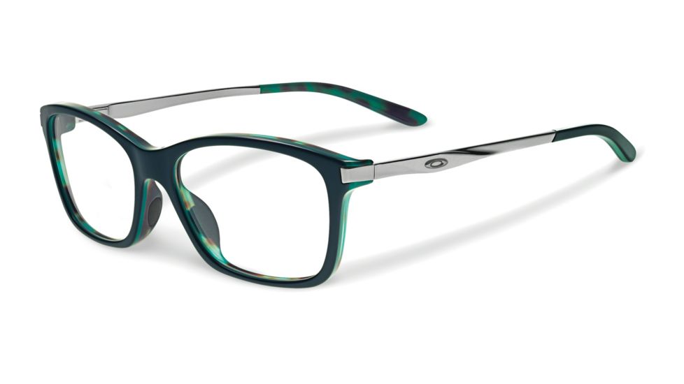 Oakley NINE-TO-FIVE Single Vision Prescription Eyeglasses, Green Tortoise Frame, OX1127-0252SV