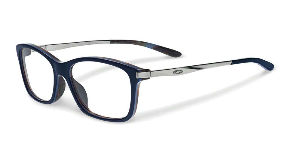 Oakley NINE-TO-FIVE Single Vision Prescription Eyeglasses, Blue Tortoise Frame, OX1127-0452SV