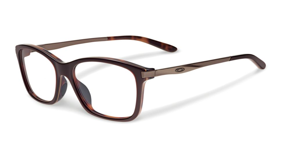 Oakley NINE-TO-FIVE Single Vision Prescription Eyeglasses, Brown Tortoise Frame, OX1127-0552SV